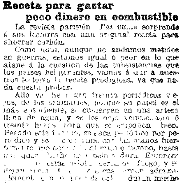 Receta para ahorrar combustible